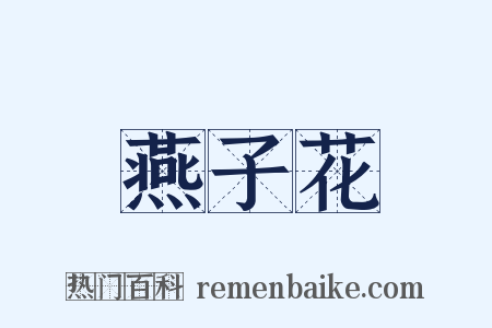 燕子花是什么意思的图片
